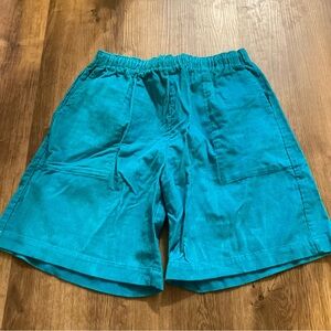 Vintage Stoked Baggys Bright Teal Corduroy Shorts XL